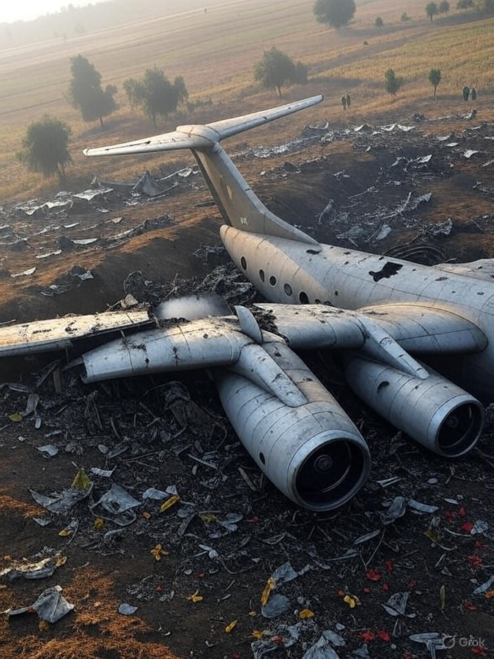Unverified reports about a Pakistan Air Force aircraft crash in Sargodha